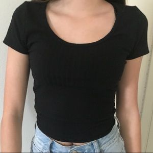 Black Crop Top